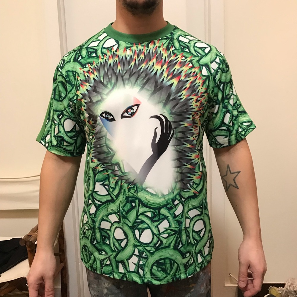 Keenkeee oversized green T-shirt